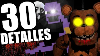 30 DETALLES ALUCINANTES de FIVE NIGHTS AT FREDDY'S