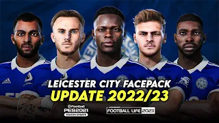 LEICESTER CITY FACEPACK 2022/23 | SIDER AND CPK | EFOOTBALL PES 2021 & SP FOOTBALL LIFE 2023