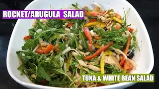 Rocket Tuna Salad - Arugula Tuna White Bean Salad - Tuna Salad - How to make Tuna Salad