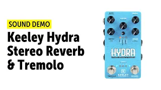 Keeley HYDRA Stereo Reverb & Tremolo - Sound Demo (no talking)