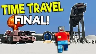 LEGO ALIEN ROBOTS ATTACK LEGO TIME TRAVELER! - Brick Rigs Gameplay Challenge - Lego Movie Survival