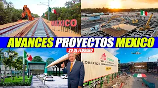 MIRA ASI AVANZAN Y TOMAN FORMA LOS MEGA PROYECTOS DE MEXICO TREN MAYA, REFINERIA OLMECA, METRO CDMX