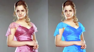 I changed Hermione's Yule ball dress to blue 💙