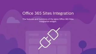 Igloo Office 365 Integration - Sites