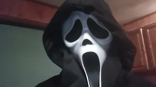 my ghostface costume it looks good but no fake knife came on man but I hope you like it.