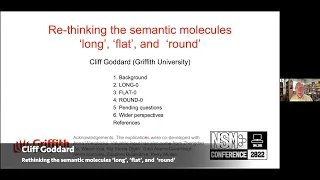 Cliff Goddard | Rethinking the semantic molecules ‘long’, ‘flat’, and  ‘round’