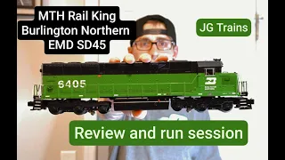 MTH Rail King Scale Burlington Northern EMD SD45 product review