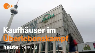 heute journal vom 01.11.2022 Bund-Länder-Treffen, MPK, Karstadt, Israel, Trump, USA  (українською)