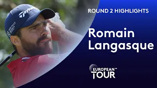 Romain Langasque shoots 64 with incredible hole-out eagle |  Round 2 Commercial Bank Qatar Masters