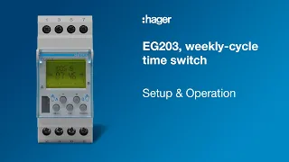 Tutorial: The EG203, weekly-cycle time switch