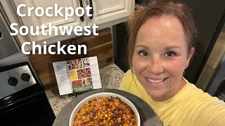 Crockpot Southwest Chicken | Dump cooking | Easy meal to throw in the crock pot | Slow cooker meals