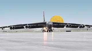 B-52H Stratofortress Bombers Land and Take Off at Joint Base Elmendorf-Richardson, Alaska