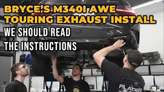 Installing an AWE Touring Exhaust on Bryce's BMW M340i