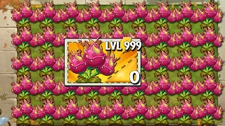 Dragon Bruit & All Plants Vs 999 Boss Wolf Zombie - Which Plants Can Win?PvZ2 Challenge