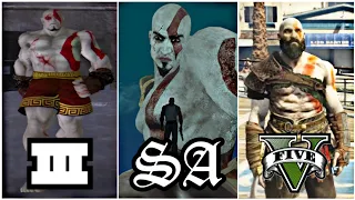 Evolution of KRATOS[God of War] in GTA Games | MODS |