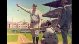 BABE RUTH'S "CALLED SHOT". THE EVIDENCE SAYS HE DIDN'T AND RUTH LATER ADMITTED IT.