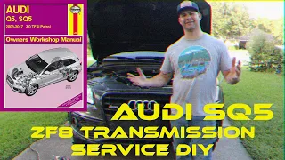 ZF8 TRANSMISSION SERVICE DIY (AUDI SQ5) fluid and filter change