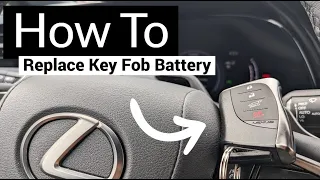 How to Replace Lexus RX 350h Key Fob Battery