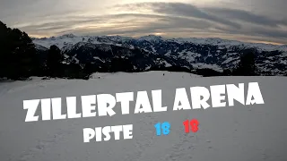 Skiing Zillertal Arena blue + red piste 18 / 奥地利滑雪Zillertal Arena蓝道+红道18