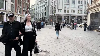 🔥 Beautiful Russian Girls | Spring Walking Tour | Moscow Russia Evening walk 🔥