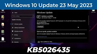 Windows 10 Optional Quality Update KB5026435 - May 23, 2023 | Download and Install 22H2 - 19045.3031