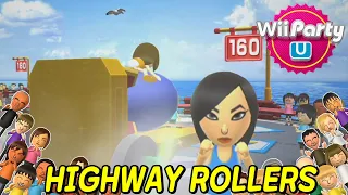 Wii Party U - Highway Rollers (Standard com) Mulan vs Guillermo vs Maria vs Millie | AlexGamingTV