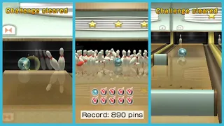 Wii Sports Bowling Training: All PERFECT Challenges!