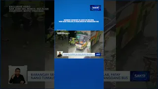 BARANGAY SECRETARY NA SAKAY NG MULTICAB, PATAY NANG TUMALSIK AT MAGULUNGAN NG BUMANGGANG BUS