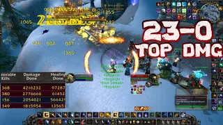 23-0 Solo AV Top DMG Fire Mage (4.2 mil, 2nd most 2.7) WotLK PvP