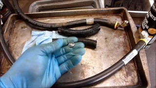 John Deere 1445 Hydraulic Line Repair