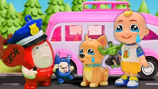Cocomelon Family: JJ voluntarily got into a stranger's car | Pretend Play with Cocomelon Toy