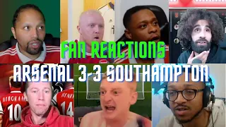 Fan Reaction Arsenal 3-3 Southampton | Fan Reactions