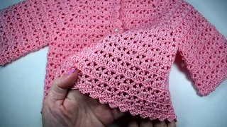 Como hacer una chaqueta a crochet muy fácil para todas las tallas