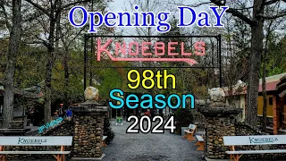 Knoebels Opening Day 2024 Rides & Food (Low Crowds)