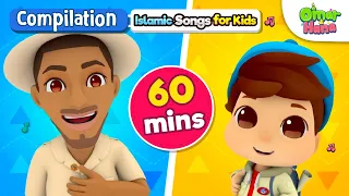 NEW Omar & Hana 60 Minute Compilation | Islamic Cartoon for Kids | Nasheed for Children