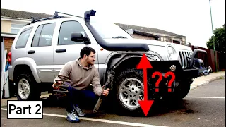 How to Fit a Lift Kit on a Jeep Cherokee (liberty) KJ *Start to Finish* - Plus Snorkel and Winch!