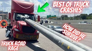 BEST OF TRUCKS #3 CRASHES, ROAD RAGE, BRAKE CHECK, DRIVING FAILS, INSTANT KARMA