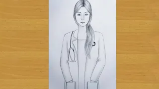 how to draw a doctor girl step by step ||Gali Gali Art ||