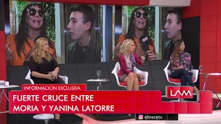 Fuerte cruce entre Moria y Yanina Latorre: Se dijeron de todo