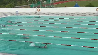 Wan Aisy Mikhail freestyle 100m Lane no1