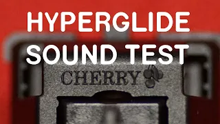 Cherry MX Black Hyperglides Lubed & Filmed Sound Test!