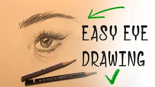 HOW TO DRAW EYES ? How to make a pencil drawing in an easy and fun way?