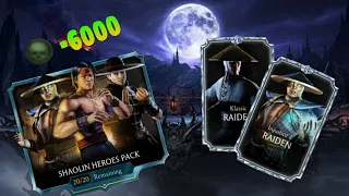 MK Mobile/ +6000 souls opening Shaolin Heroes Pack/ How many diamonds i've got?