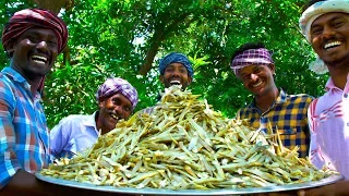 DRY FISHES | Nethili Karuvadu Thokku | Anchovies Dry Fish Recipe Cooking In Village | Village Recipe