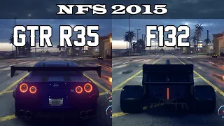 Nissan GTR Premium vs Beck Kustoms F132 - NFS 2015 (Drag Race)