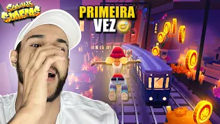 JOGANDO SUBWAY SURFERS PELA PRIMEIRA VEZ!!