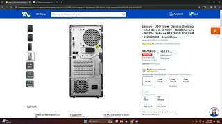 Lenovo - Tower Gaming Desktop - Intel Core i5-13400F - 16GB RAM RTX 3050 8GB - 512GB $650 WORTH IT?