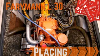 Farymann K30 placing back engine in Dehler Delanta 76 ak - It was Seized !