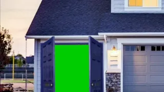 House Door Opening Green Screen Animation Effect Video footage