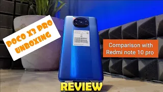 Xiaomi POCO X3 Pro 8gb Unboxing | Quick Review | comparison Redmi Note 10 Pro